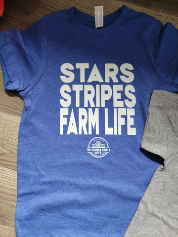 NEW Stars Stripes Farm Life