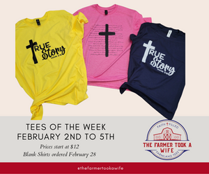 Feb. 2nd-5th: 1st Set of Easter Tees