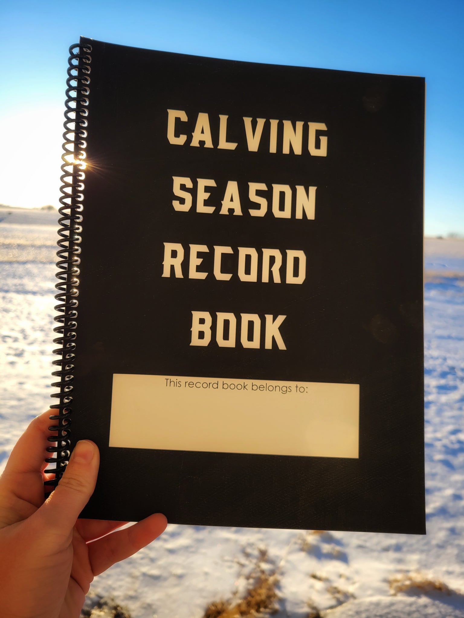 Calving Season Record Spiral Book