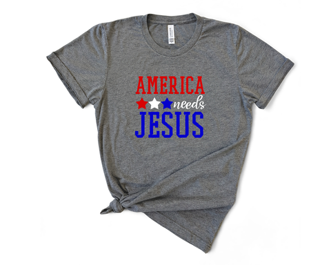 America Needs Jesus Tee or Tank
