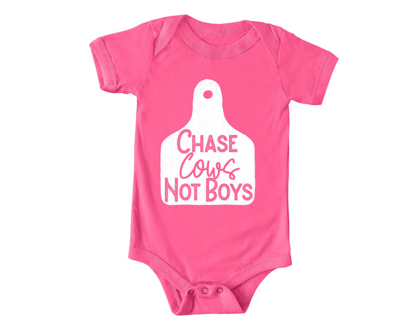 Chase Cows Not Boys Infant to Adult Size Tee