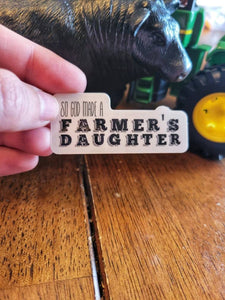 Farmer's Daughter Decal, Farm Girl Sticker, Farm Girl Decal, Funny Farm Girl, Funny Farm Decal, Farmer's Daughter, Farm Girl, Farm sticker